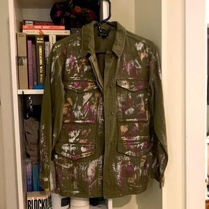 Top shop Tye Dye Military Jacket